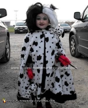 Homemade Cruella DeVille Halloween Costume