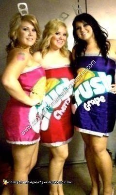 Homemade Crush Soft Drink Group Costume