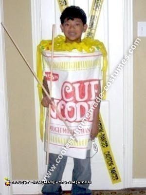 Homemade Cup Noodles Halloween Costume