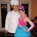 Homemade Cupcake and Baker Couple Costume