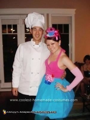 Homemade Cupcake and Baker Couple Costume