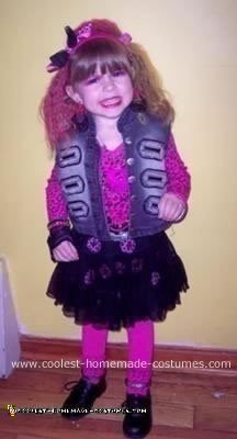 Homemade Cyndi Lauper Kids Costume