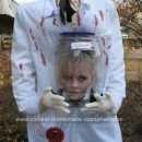 Homemade Decapitated Mad Scientist Halloween Costume Idea