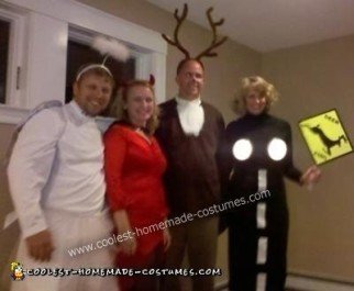 Homemade Deer Caught in Headlights Couple Costume