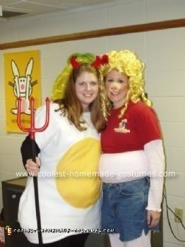 Homemade Deviled Egg Halloween Costume