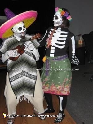 Homemade Dia de los Muertos Costume