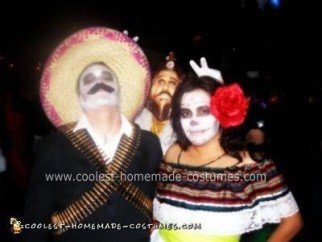 Homemade Dia De Los Muertos Couple Costume