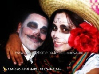 Homemade Dia De Los Muertos Couple Costume