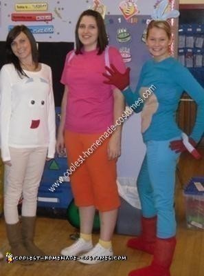 Homemade Dora the Explorer and Friends Group Costume