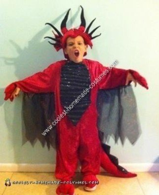 Homemade Dragon Child Halloween Costume Idea