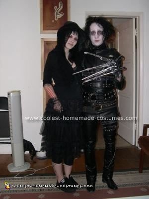 Homemade Edward Scissorhands Halloween Costume