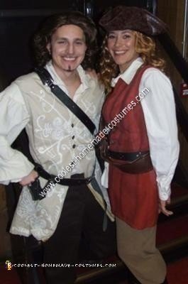 Homemade Elizabeth Swann Adult Pirate Halloween Costume Idea