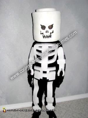 Homemade Evil Glow in the Dark Lego Skeleton Costume