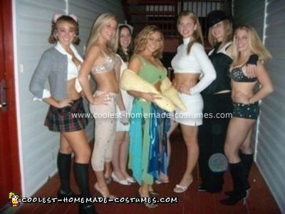 Homemade Evolution of Britney Spears Group Costume