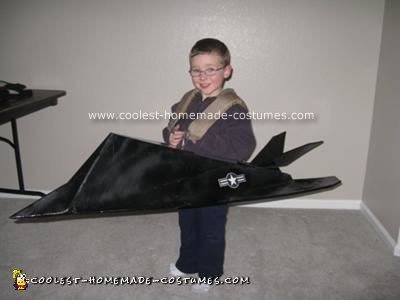 Homemade F-117 Stealth Fighter Costume