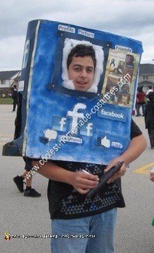 Homemade Face-Book Halloween Costume Idea