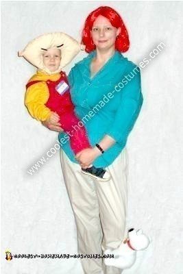 Homemade Family Guy Stewie and Lois Griffin Costumes