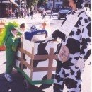 Homemade Field of Ben and Jerry's Cows Wheelchair Costume