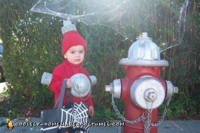 Homemade Fire Hydrant Costume