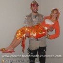 Homemade Fisherman and his Catch Couple Halloween Costume Idea