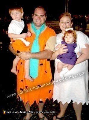 Homemade Flintstone Family Costume