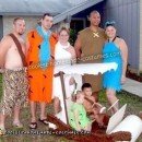 Homemade Flintstone's and The Rubble's Group Costume