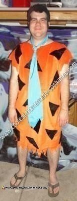 Homemade Flintstones Couple Halloween Costumes