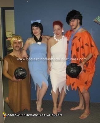 Homemade Flintstones Group Costume