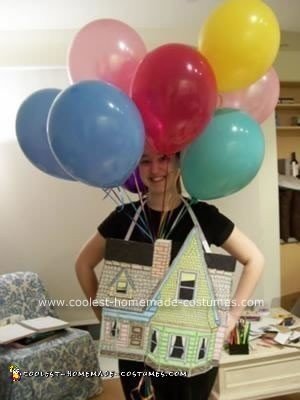 Homemade Flying House Costume from Up