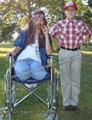 Homemade Forrest Gump and Lt Dan Couple Halloween Costume