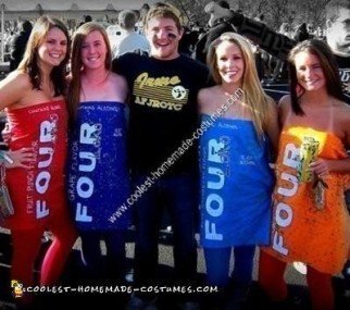 Homemade Four Loko Group Halloween Costume