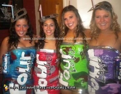 Homemade Four Loko Group Halloween Costume Idea