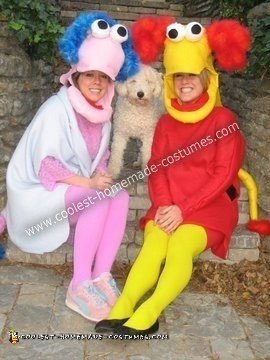 Homemade Fraggle Rock Couple Costumes