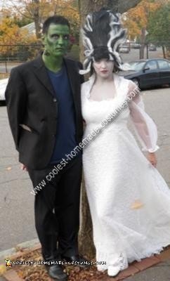 Homemade Frankenstein and Bride Costume