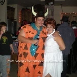 Coolest Homemade Fred and Wilma Couple Costume