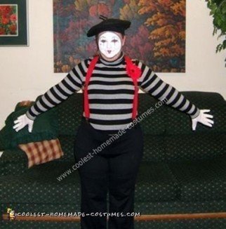 Homemade French Mime Costume