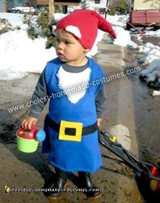 Homemade Garden Gnome Boy Costume