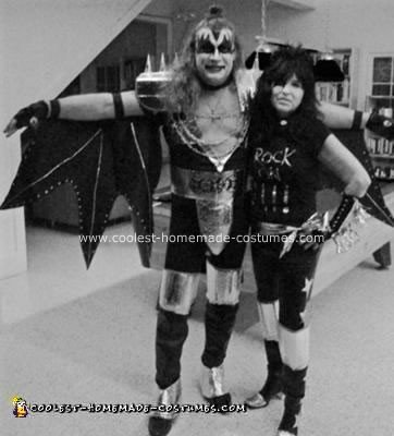 Homemade Gene Simmons and Paul Stanley Couple Costume