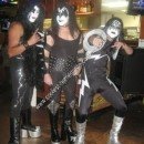 Homemade Gene Simons and KISS Group Costume