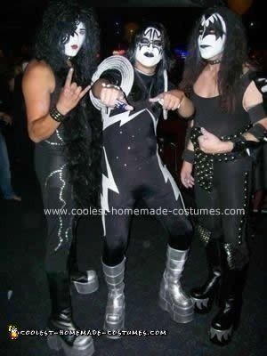 Homemade Gene Simons and KISS Group Costume