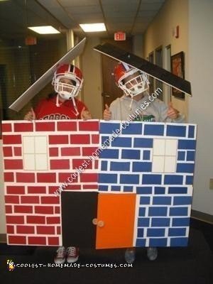 Homemade Georgia Florida House Divided Couple Costume Idea