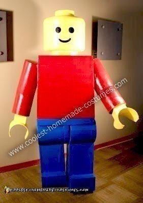 Homemade Giant Lego Man Costume