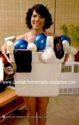 Homemade Girl in a Tub Costume