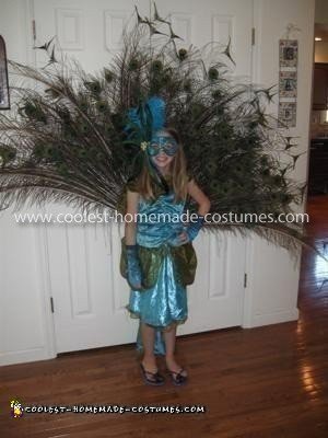 Homemade Girl's Peacock Costume