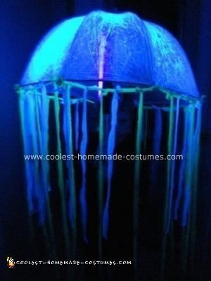 Homemade Glowing Jellyfish Costume