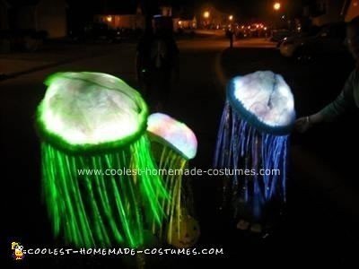 Homemade Glowing Jellyfish Costumes