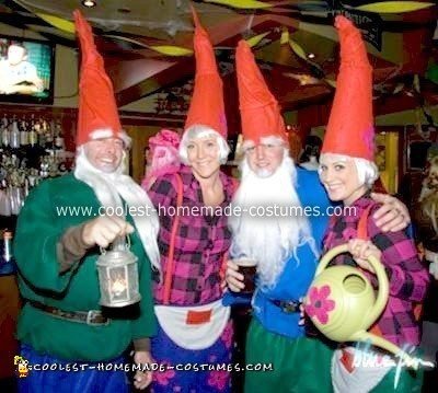 Coolest Homemade Gnome Group Costume
