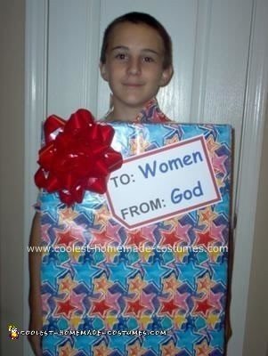 Homemade God's Gift Box Costume