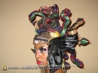 Homemade Golden Medusa Halloween Costume