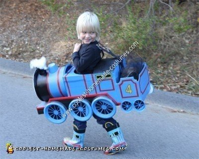 Homemade Gordon the Train Child Halloween Costume Idea